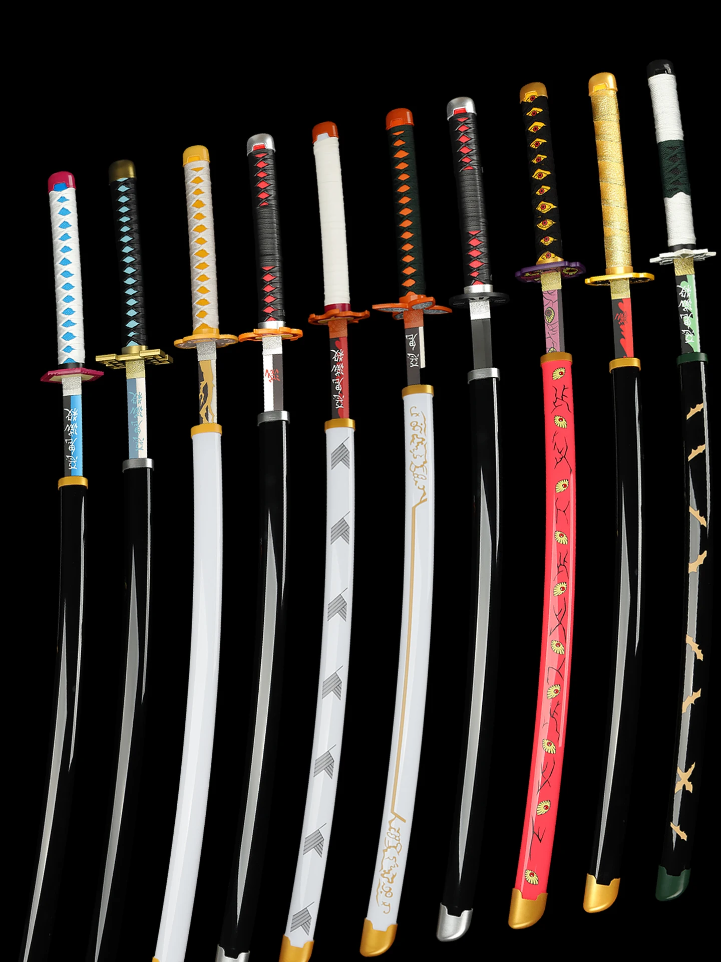 Demon Slayer Props Sword Weapon Model Display Stage Performance Accories Anime Surroundings ABS Gloves Cosplay Equipment