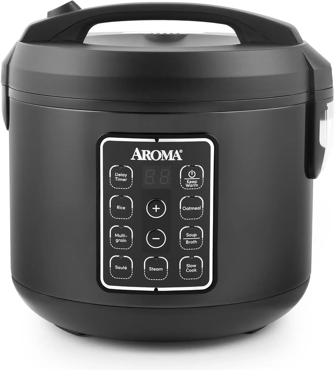 Digital 12-Cup Cooked Rice and Grain Multicooker with Auto Shut-Off, Non-Stick Inner Pot, Steam Function, and Keep-Warm