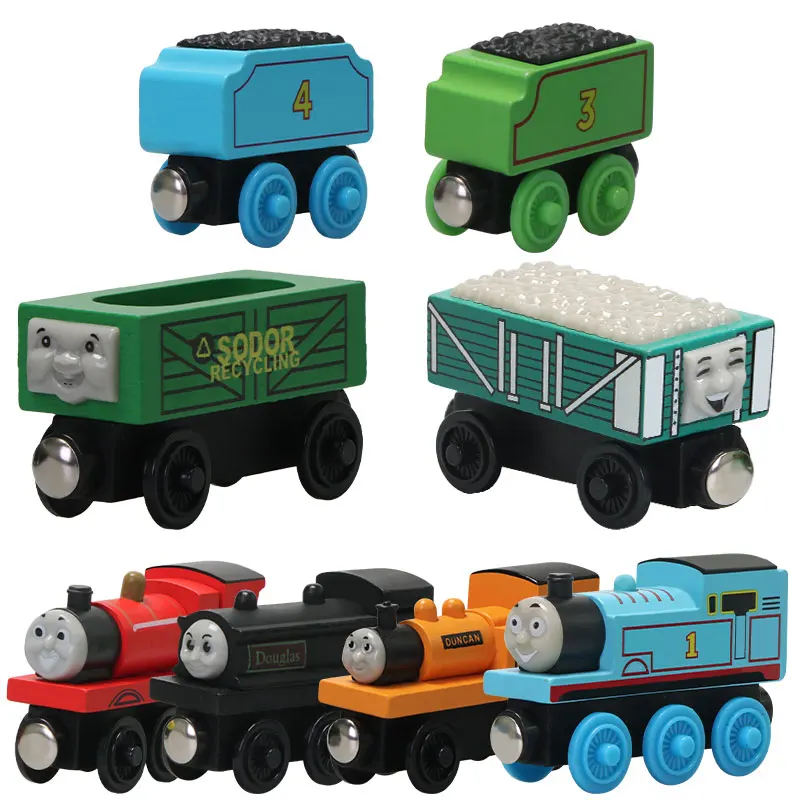Thomas and Friends Wooden Trains Model James Molley Oliver Emily Donald Toby Gordon Educational Toys for Children Birthday Gifts