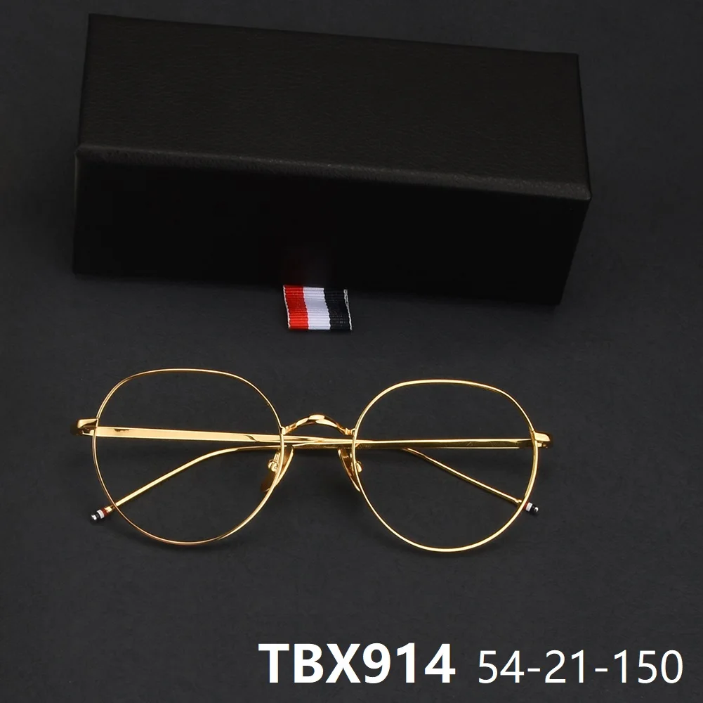 High Quality Titanium Fashion Glasses Frame TBX914 Polygon USA Brand Design Eyeglasses Men Women Eyewear Trendy Anti Blue Light