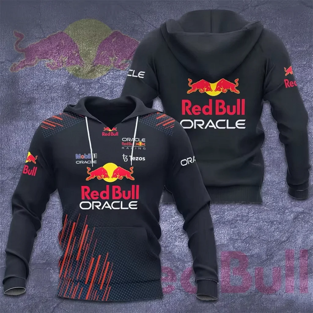 New Racing Hoodie 3D Printing Fashion Men's Hoodie Outdoor Extreme Sports Hoodie Red Bull Off-road Top