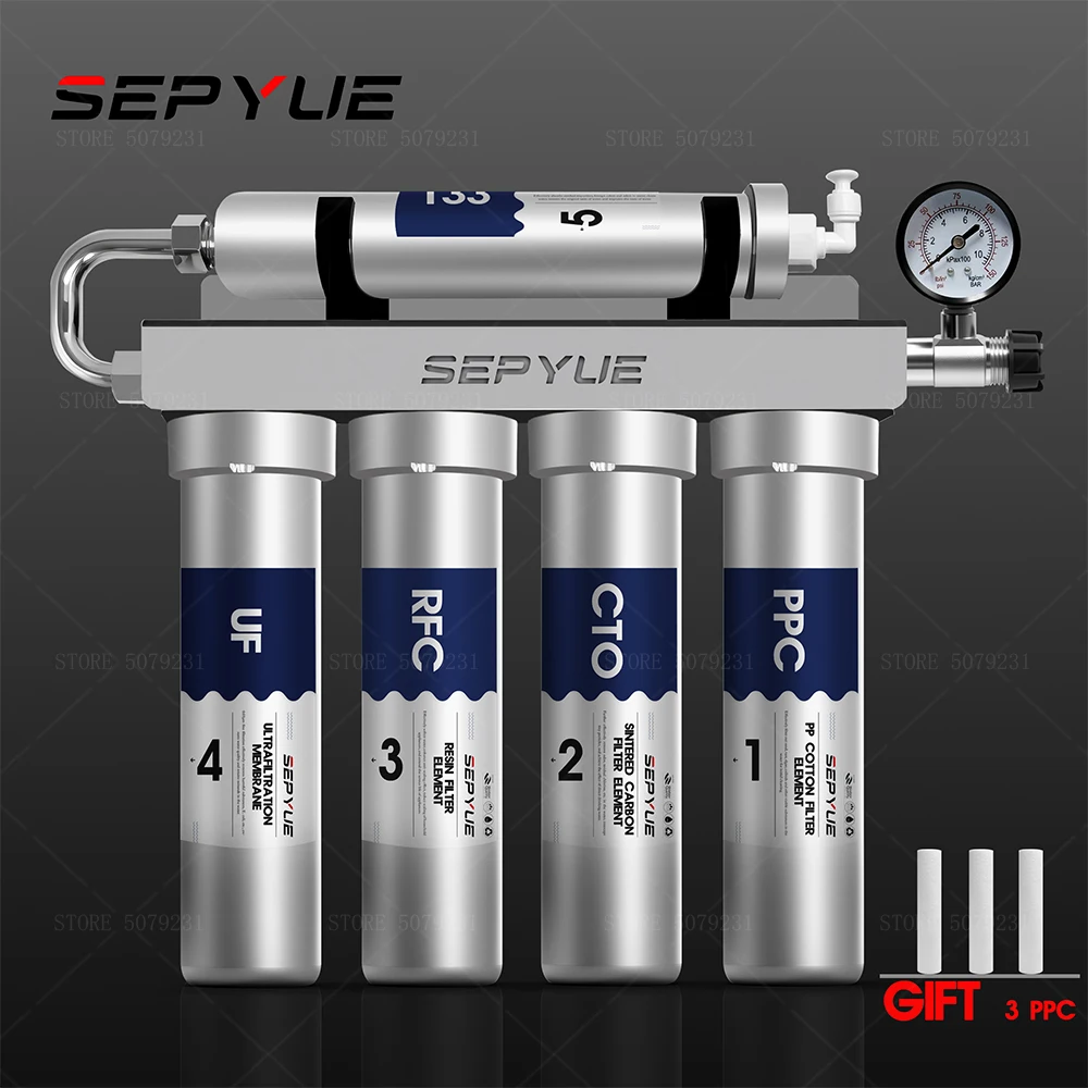 SEPYUE 5 Stage Ultrafiltration Water Purifier Household Kitchen Direct Drinking Purifier TapWater Filter PH75 Mineral Water