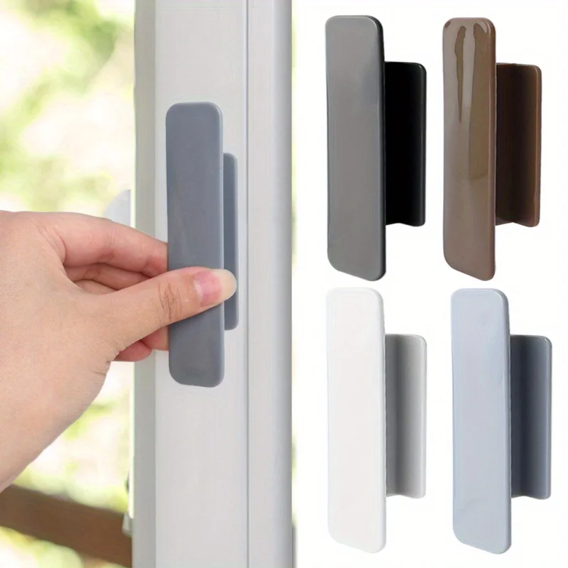 2-piece Self-adhesive Window and Cabinet Handles Suitable for Glass, Tile, and Wooden Surfaces Drawer Handles Door Handles