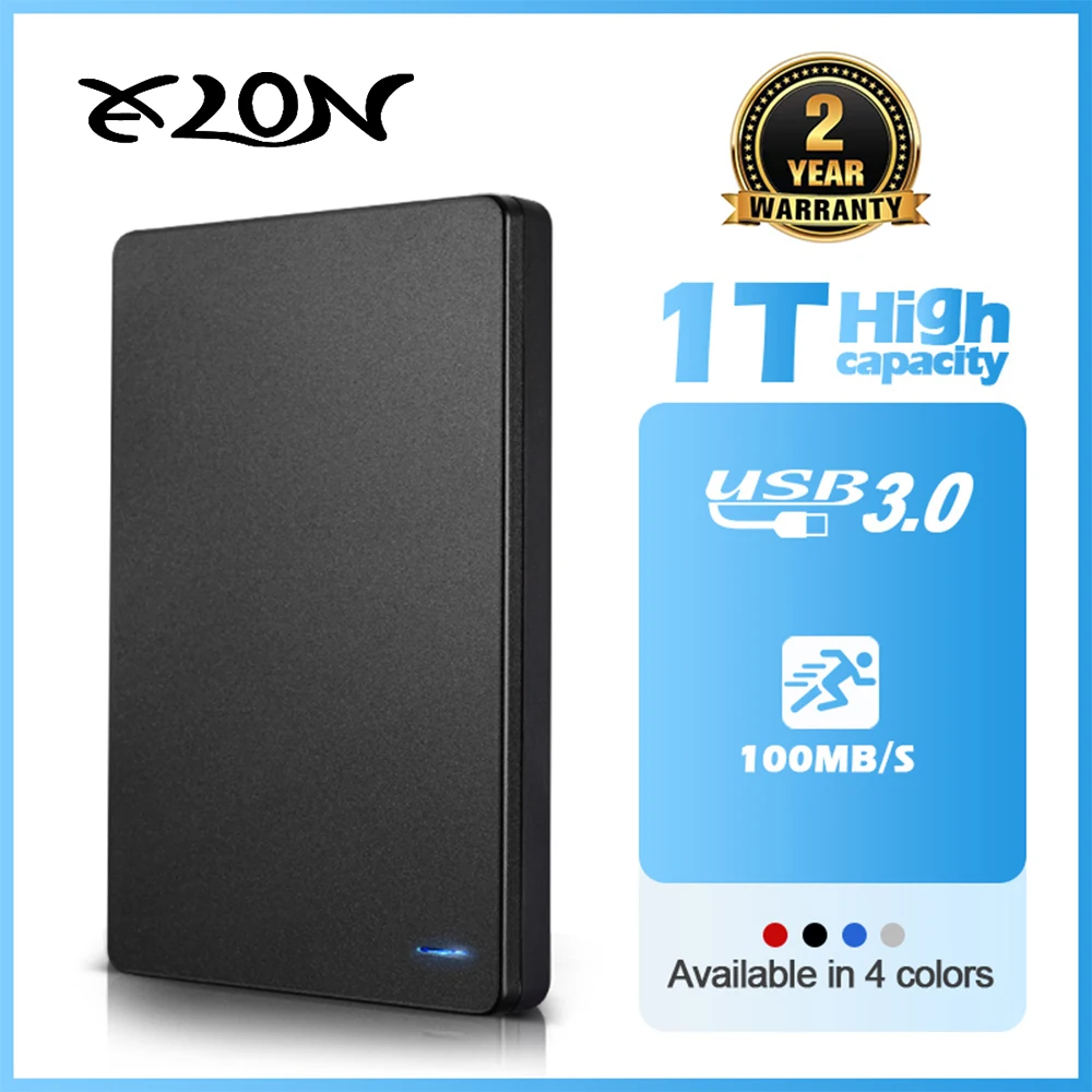 Portable HD External State Drive USB3.0 High Speed External HDD Metal 1TB 500GB Storage Decives for Laptop PC MacBook PS4 PS5