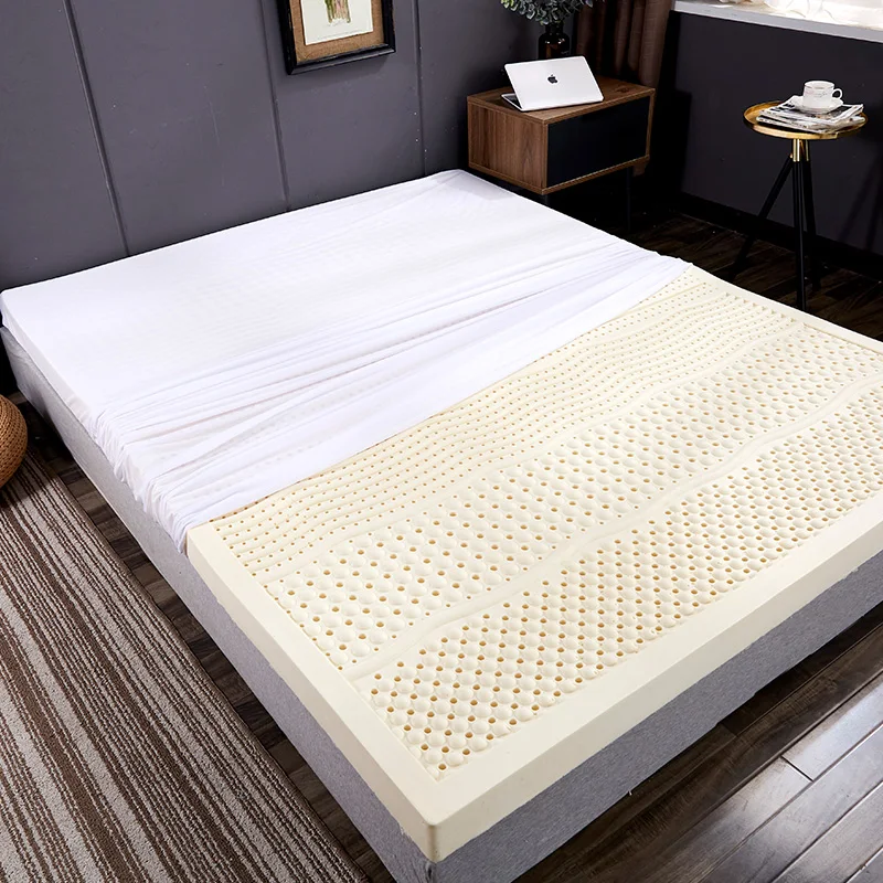 Top 100% Natural Latex Mattress High End Latex Source Liquid Foldable Slow rebound Chinese Mats with cotton cover customizable