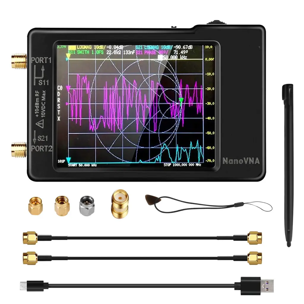 SeeSii Upgraded Nanovna-H Vector Network Analyzer HW3.6 10KHz-1.5GHz MF HF VHF UHF spectrum analyzer VNA
