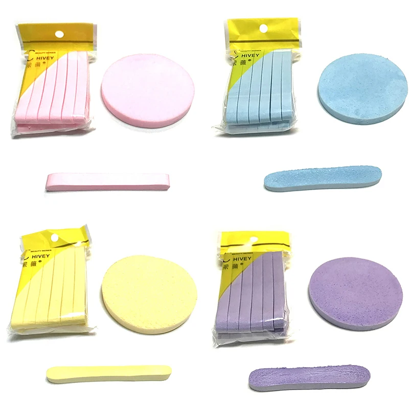12pcs Compressed Facial Sponge Disposable Cleansing Pad for Face Washing Makeup Removal Skin Care