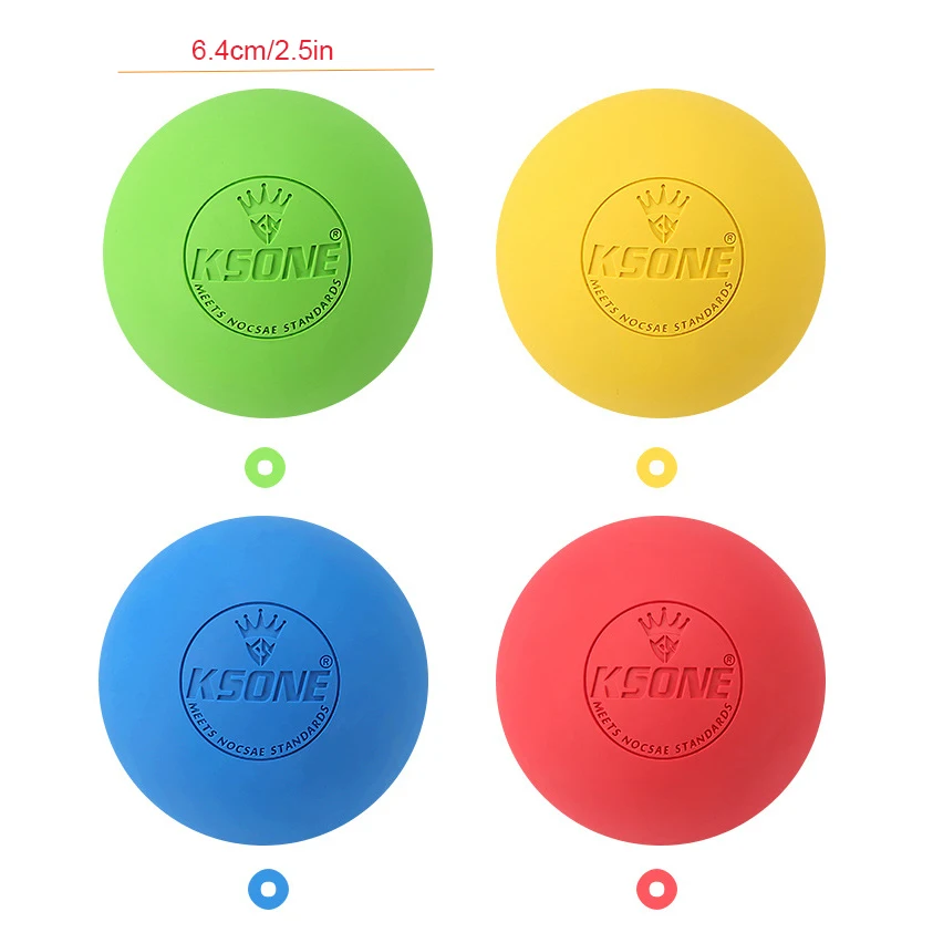 Solid Color KSONE Yoga Fascia Ball,Silicone Pilates Ball For Foot Massage Muscle Relaxation