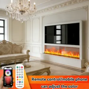 Water Electric Fireplace 3D Remote Control APP Interior Decoration Steam Fireplace Mist Fireplace Embedded Realistic Mist Flame