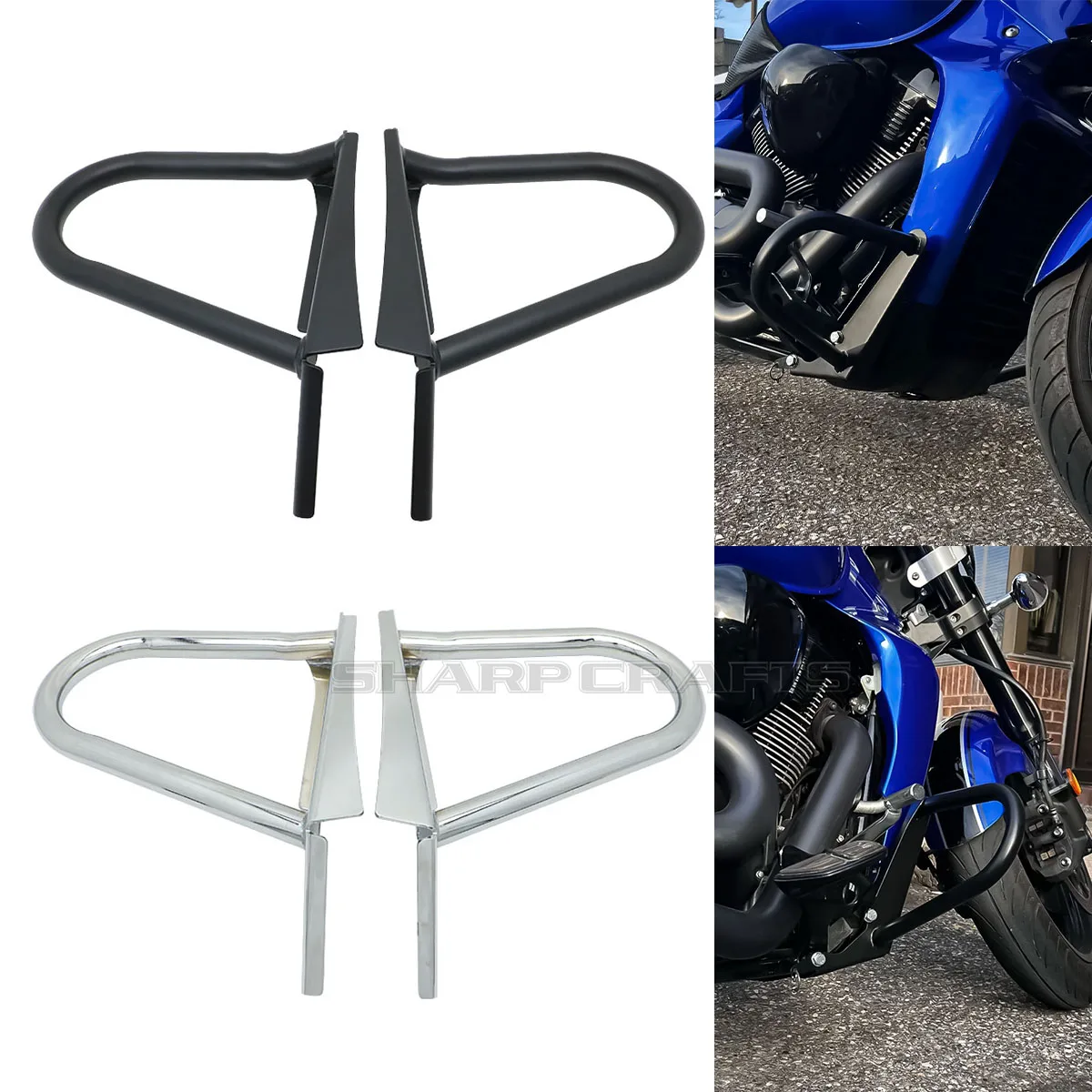 For Suzuki Boulevard VZR1800 M109R 2006-2021 Motorcycle New Parts Engine Bumper Engine Safety Guard Crash Bar Frame Protector
