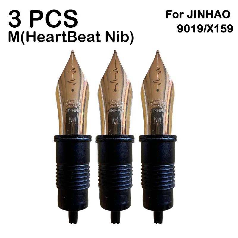 3/1 PCS JINHAO Fountain Pen HeartBeat Nib EF/F/M Nib For 9019/X159100/9056/9036/9016 Series Stationery School Office Supplies