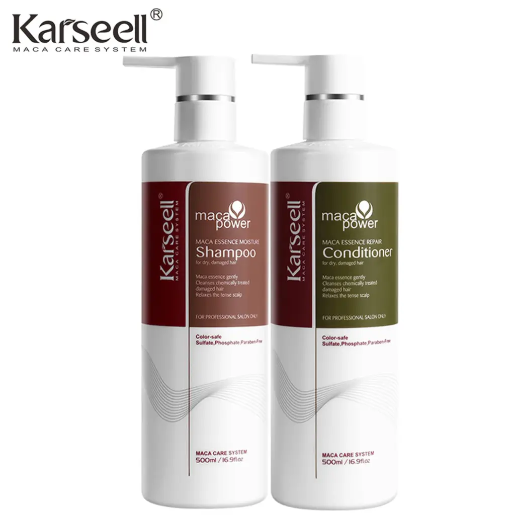Original Karseell Moisture Shampoo + Conditioner 500ml Argan Oil Moisturizing Smooth Hair Care Set for Dry and Damaged Hair