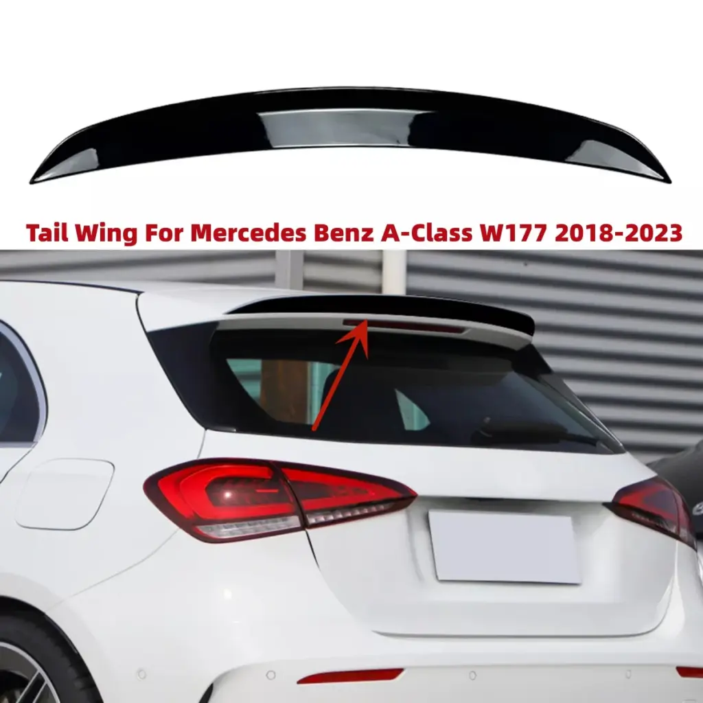 For Mercedes A-Class W177 2018-2023 A180 A200 A220 A35 Hatchback AMG Rear Roof Trunk Spoiler Tail Wings Car Fixed Wind