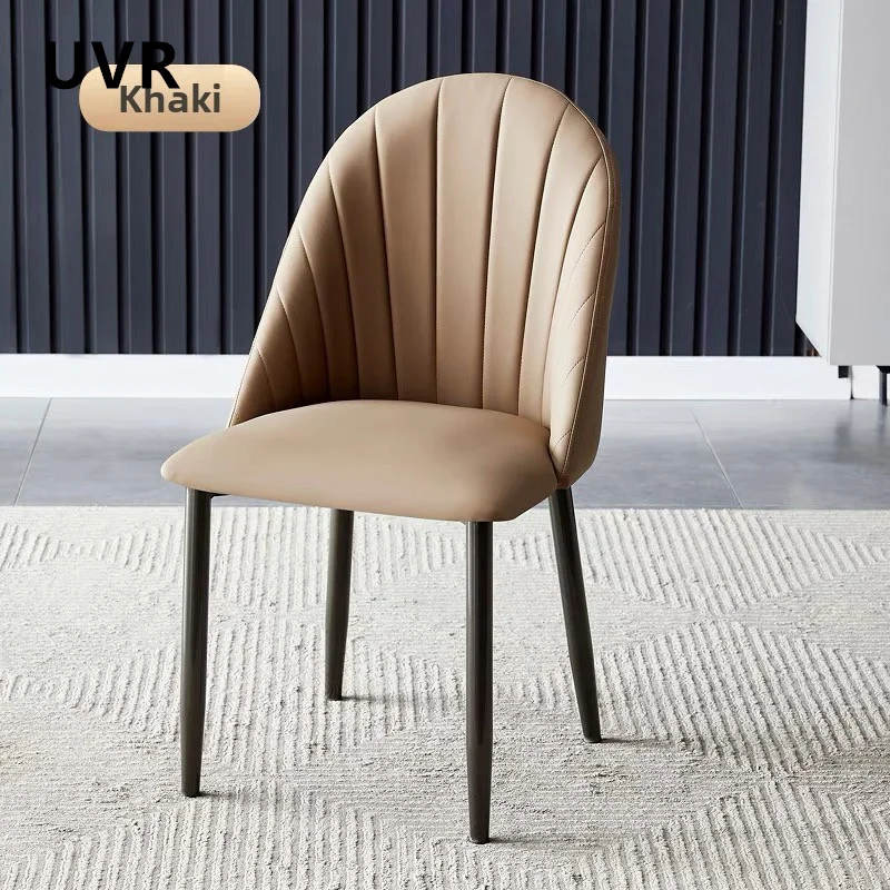 UVR Scandinavian Dining Room Chairs Living Room Kitchen Backrest Stools Bedroom Dresser Chairs Hotel Dining Table and Chairs