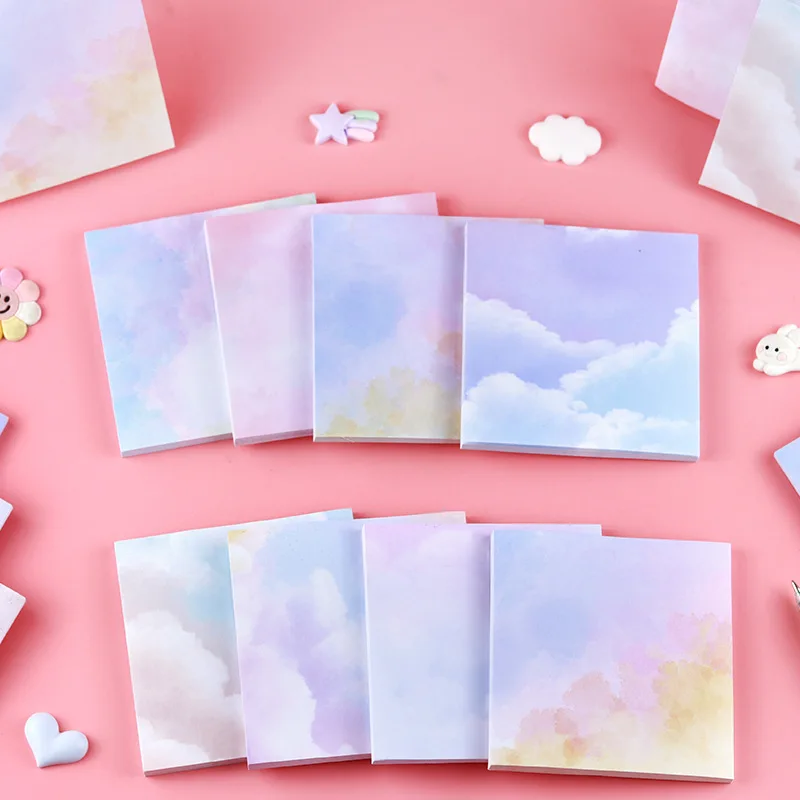 Gift Colorful Starry Sky Sticky Memo Pad Notes Good Quality and Low Price Simple Office School Supplies Kawai Stationery Lovely