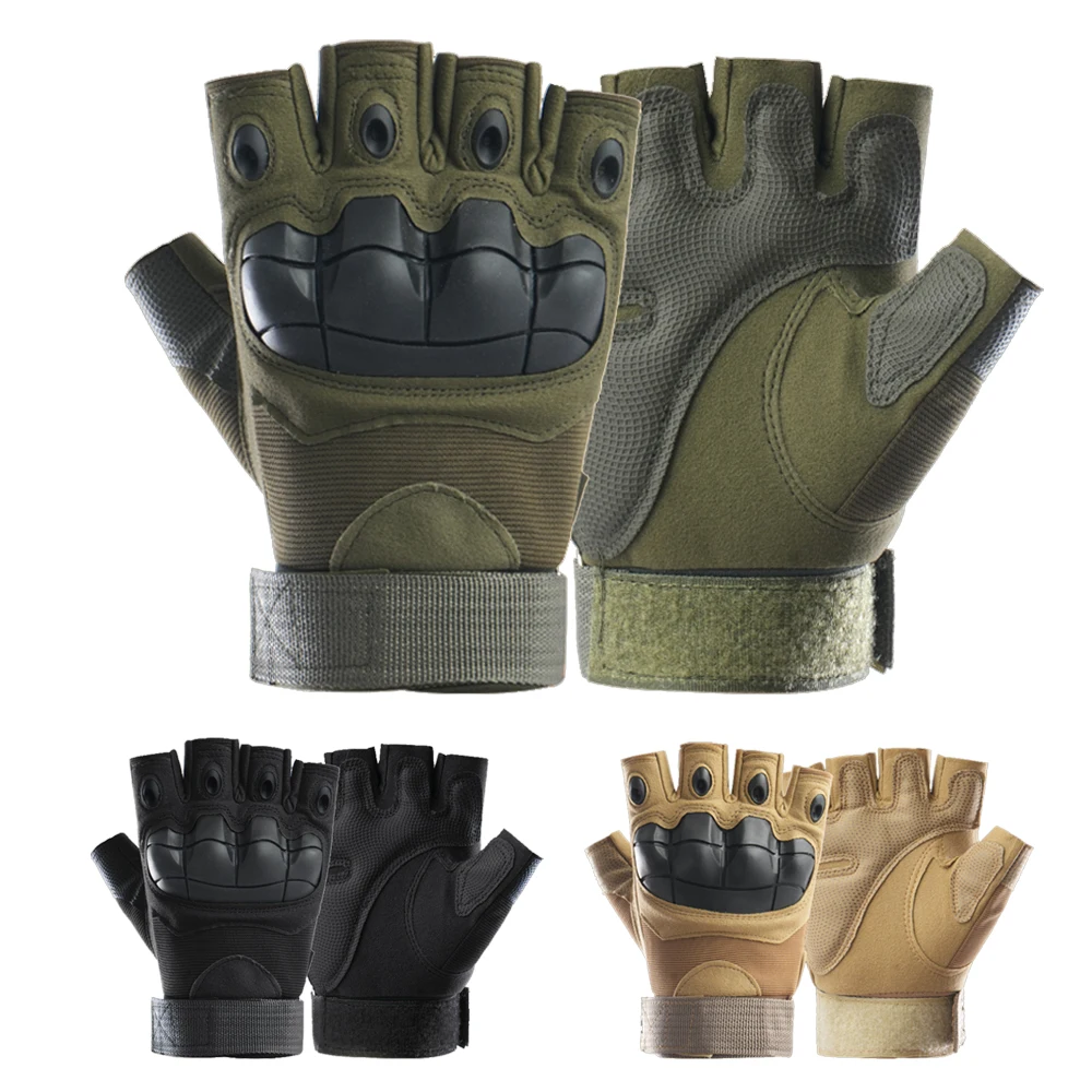 Tactical Half-Finger Gloves for Men and Women, Outdoor Protective Sports Training, Military Enthusiasts, Shockproof Cycling, Motorcycle Anti-Fall Gloves