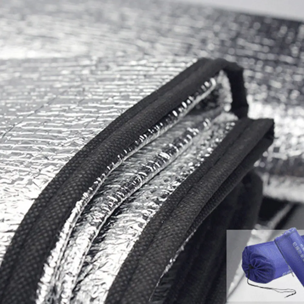 Waterproof Double Sides Aluminum Foil Picnic Pad Silver 2M Lightweight Foldable Camping Mat Outdoor Concert Travel