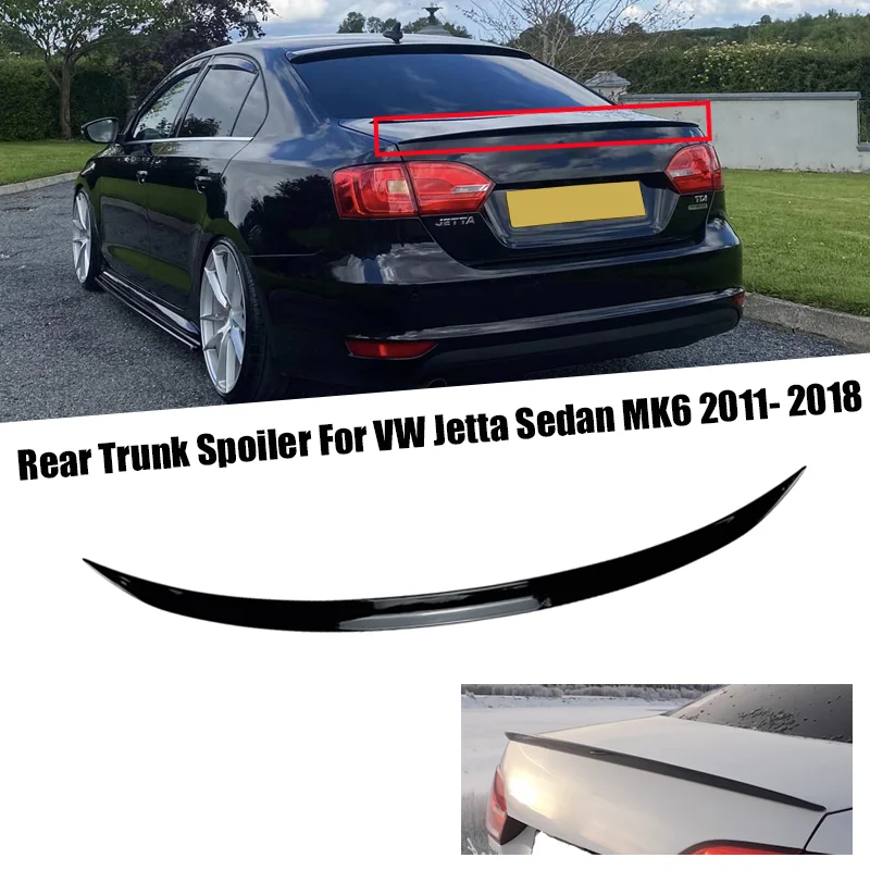 Car Rear Trunk Spoiler Wing For VW Accessories Volkswagen Jetta Sedan MK6 2011 2012 2013 2014 2015 2016 2017 2018