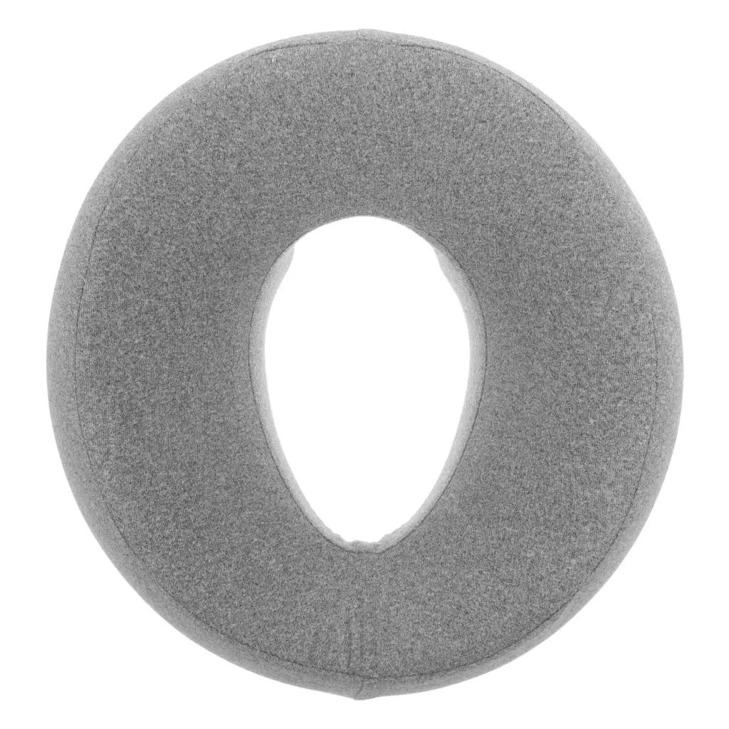 Massage Table Face Pillow Gray Detachable Cover Ultra-Soft Breathable Cushion Support for Face Down Massage Salon Spa