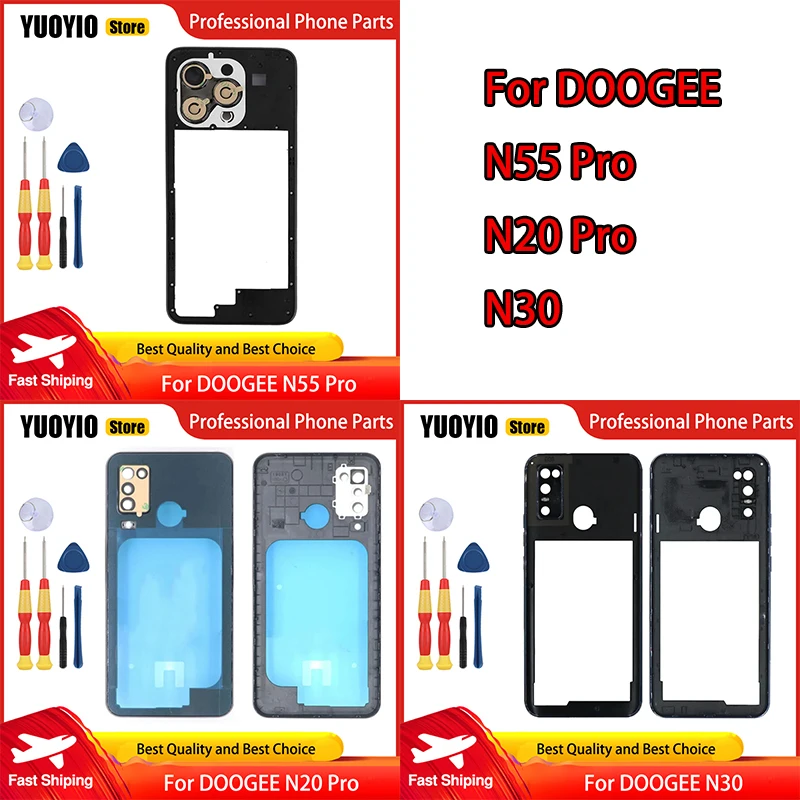 New Original Middle Frame For DOOGEE N20 Pro N30 N55 Pro Phone Assembly Replacement Parts Free Disassemble Tools
