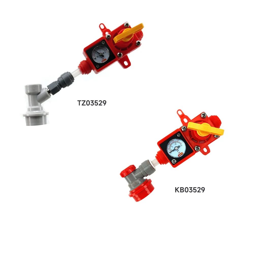 KegLand KegLand Integrated Gauge BlowTie Spunding Valve Kit (0-15psi) Pressure Gauge Beer Home Brewing