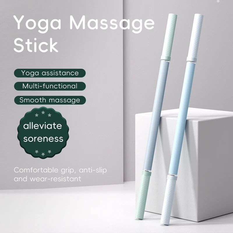 Massage Rod – Compact Deep Tissue Massage Roller Stick – Myofascial Release Tool for Legs, Back, Neck, Arms & Shoulders – Muscle