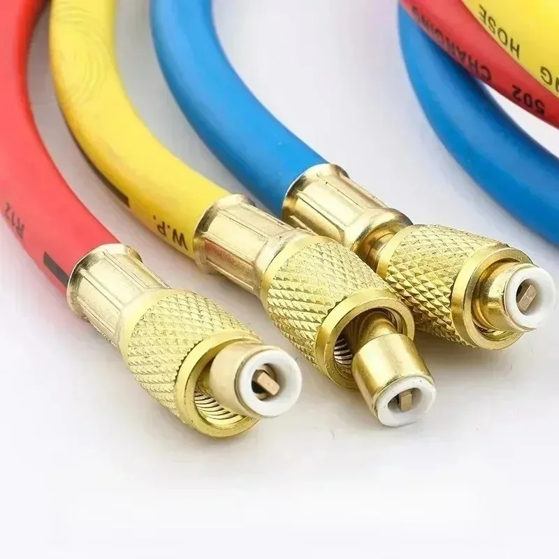 0.9M-1.8M AC Fit A Set for R134A R12 R22 Refrigerant Air Conditioning Manifold Gauge Charging Hose Tube Kit Hose Low Loss New