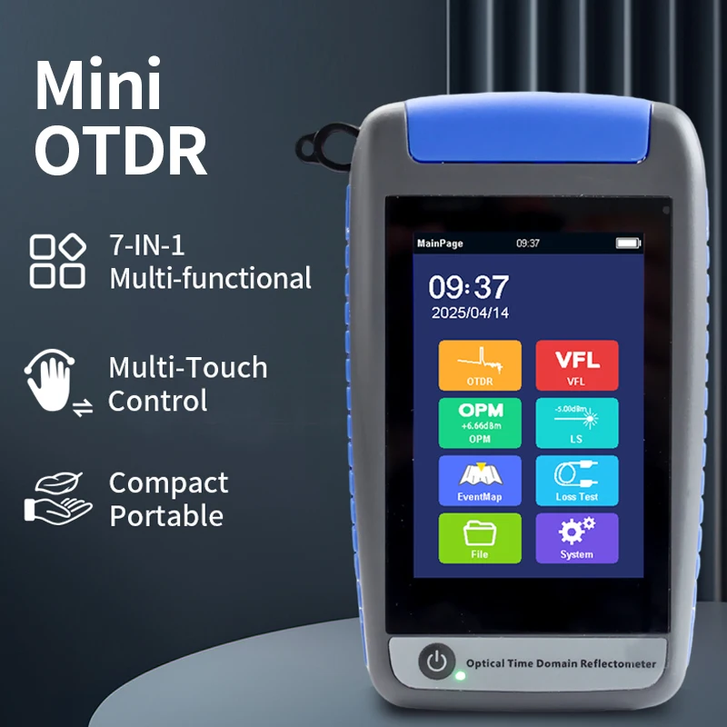 Mini Active OTDR Fiber Optic Tester smart odtr Opitcal Fiber Reflectometer Breakpoint Loss living Test OPM VFL 1310 1550 1625nm