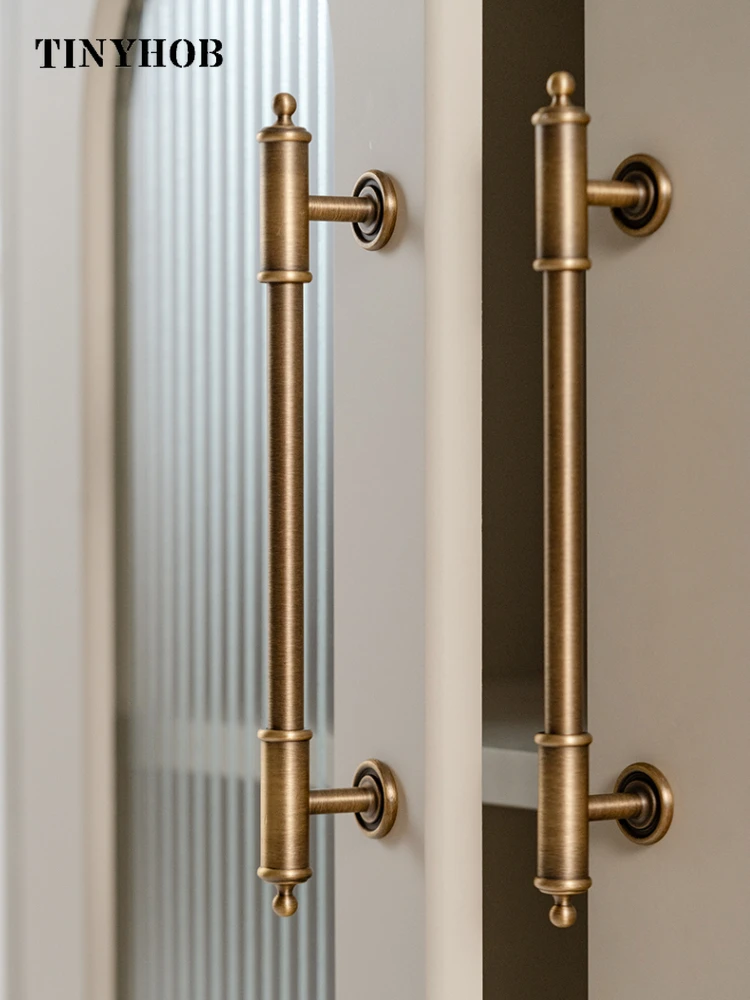European Style/ Vintage Antique Bronze Long Furniture Hardware Bedroom Wardrobe Door Pulls Kitchen Shoe Box Drawer Knobs