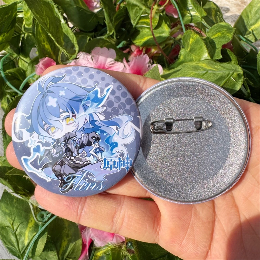 58mm Game Genshin Impact Nod-Krai Flins Lauma Aino Nefer Ineffa Cosplay COSTUME Badge Pin SPTE Tinplate Brooch﻿ Prop Xmas Gilf