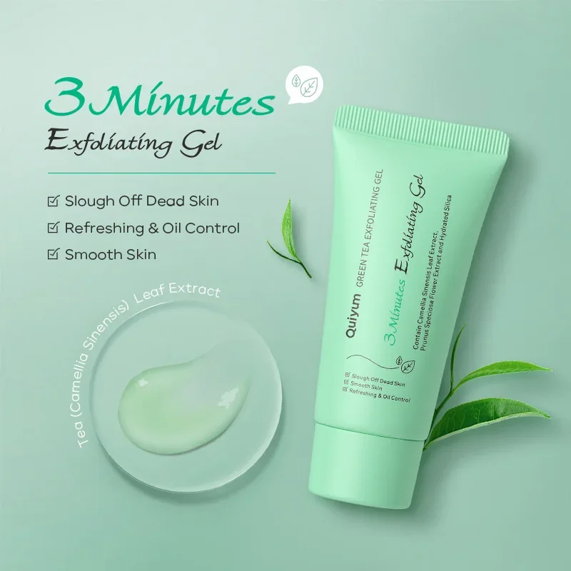 QUIYUM Sakura Exfoliating Peeling Gel Facial Scrub Moisturizing Nourishing Repair Scrubs Face Cream Beauty Skin Care