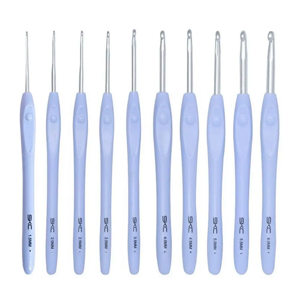Soft Handle Long Aluminum Hook SKC Crochet Hooks Stitches Knitting Needles Handicraft Hand Weave Tool DIY Sewing Accessories