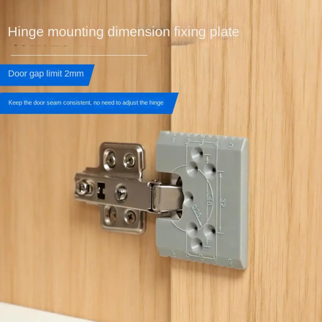 1PC Magnetic Hinge Quick Installation Positioning Piece Cabinet Door Installation Point Fixed Plate Woodworking Panel Hinge tool