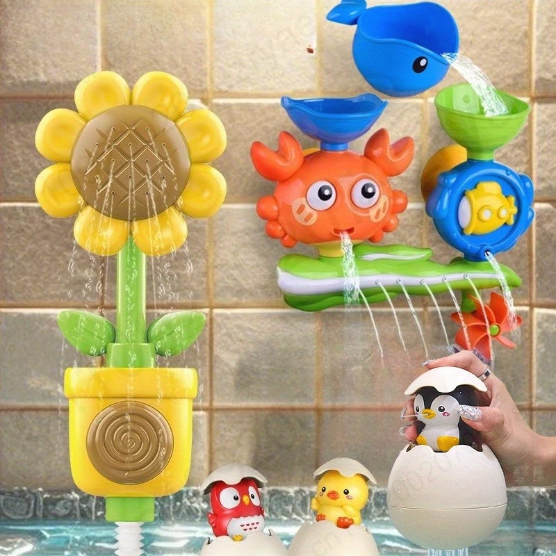 Interactive Suction Cup Bath Toy Set for Youngsters，Ideal for Youngsters and Schoolers, Perfect Gift for Halloween, Christmas