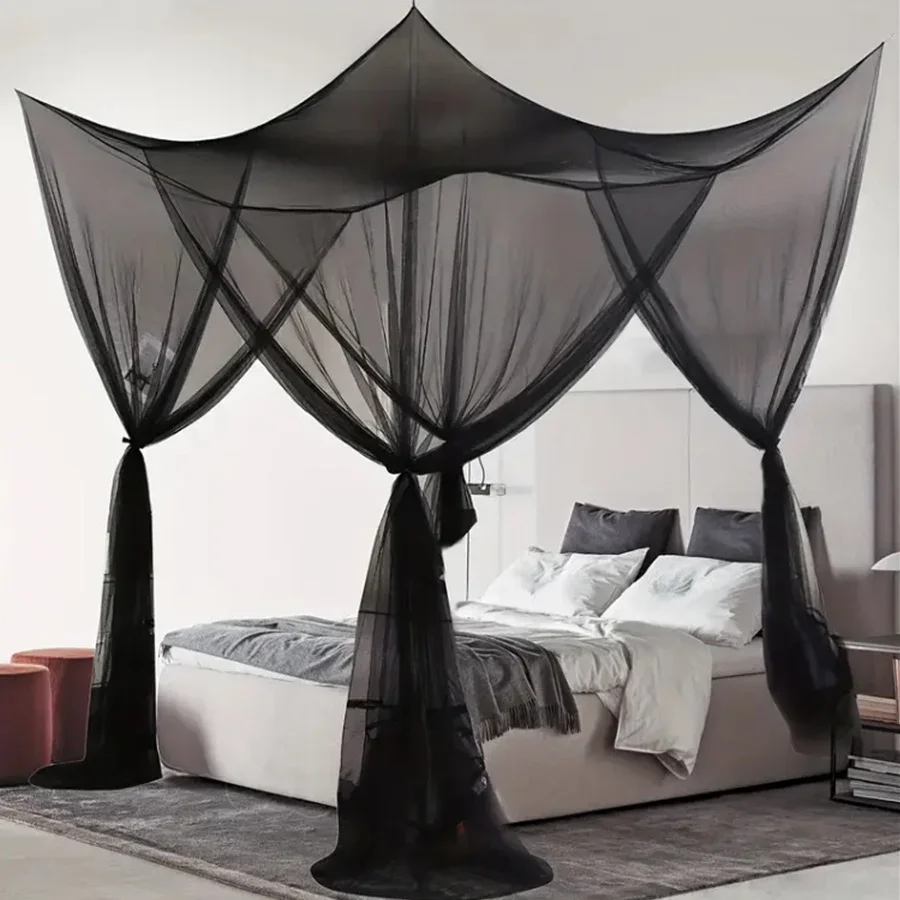 1 PCS Extra Large Mosquito Net with 4 Openings, Durable Canopy Mosquito Net - Perfect for Any Size Beds & Camping, Suitable For