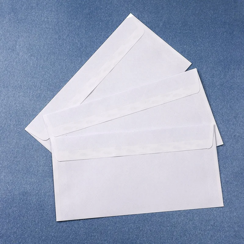 10-100Pcs Windowless white envelope 10 # Secure Business Envelope Can hold A4 paper Bill invoice Self Sealing Envelope