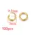 Gold 3mm100pcs