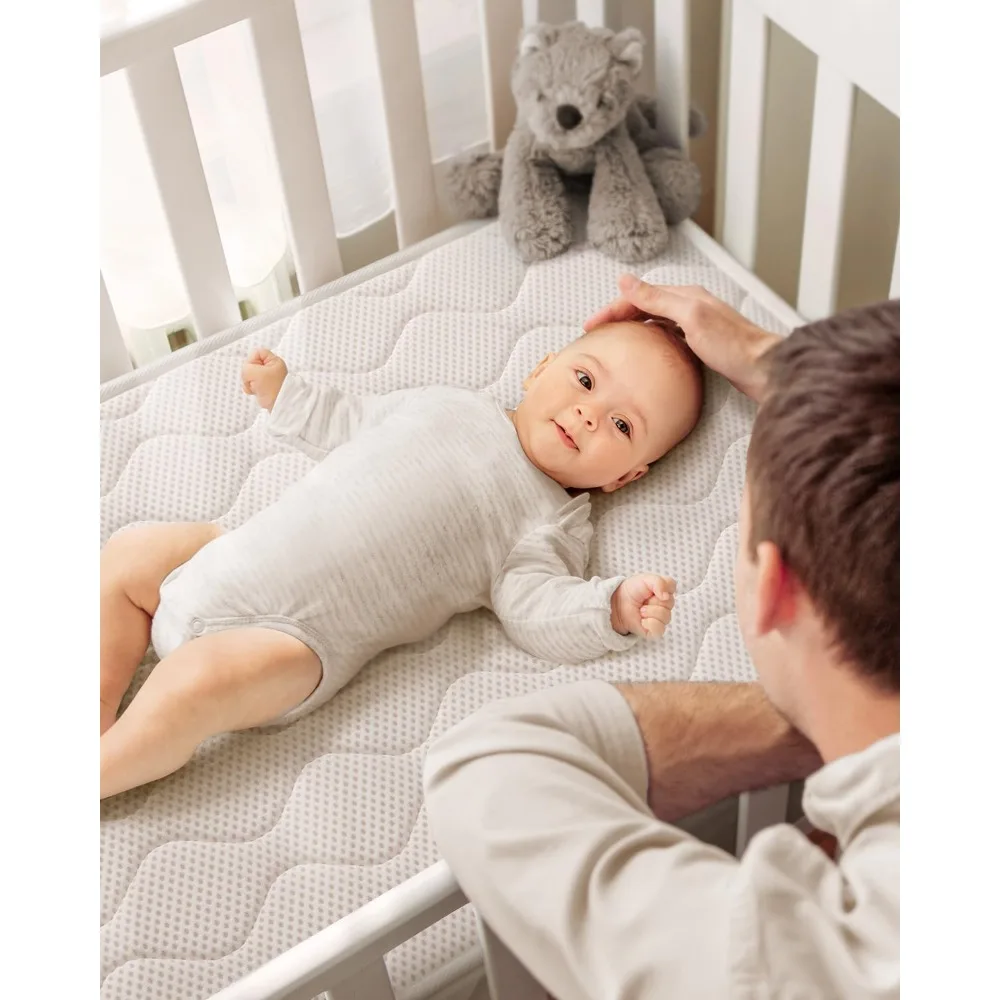 100% Breathable Crib Mattress Certified Premium Foam Toddler Mattress For Toddler Bed With Soft Full-Zip Closure Design Safe