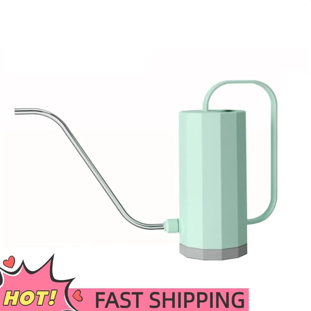 1000ml Flower Spray Pot Stainless Steel Curved Mouth Watering Can Household Removable Nozzle Multi-function for Bonsai Succulent