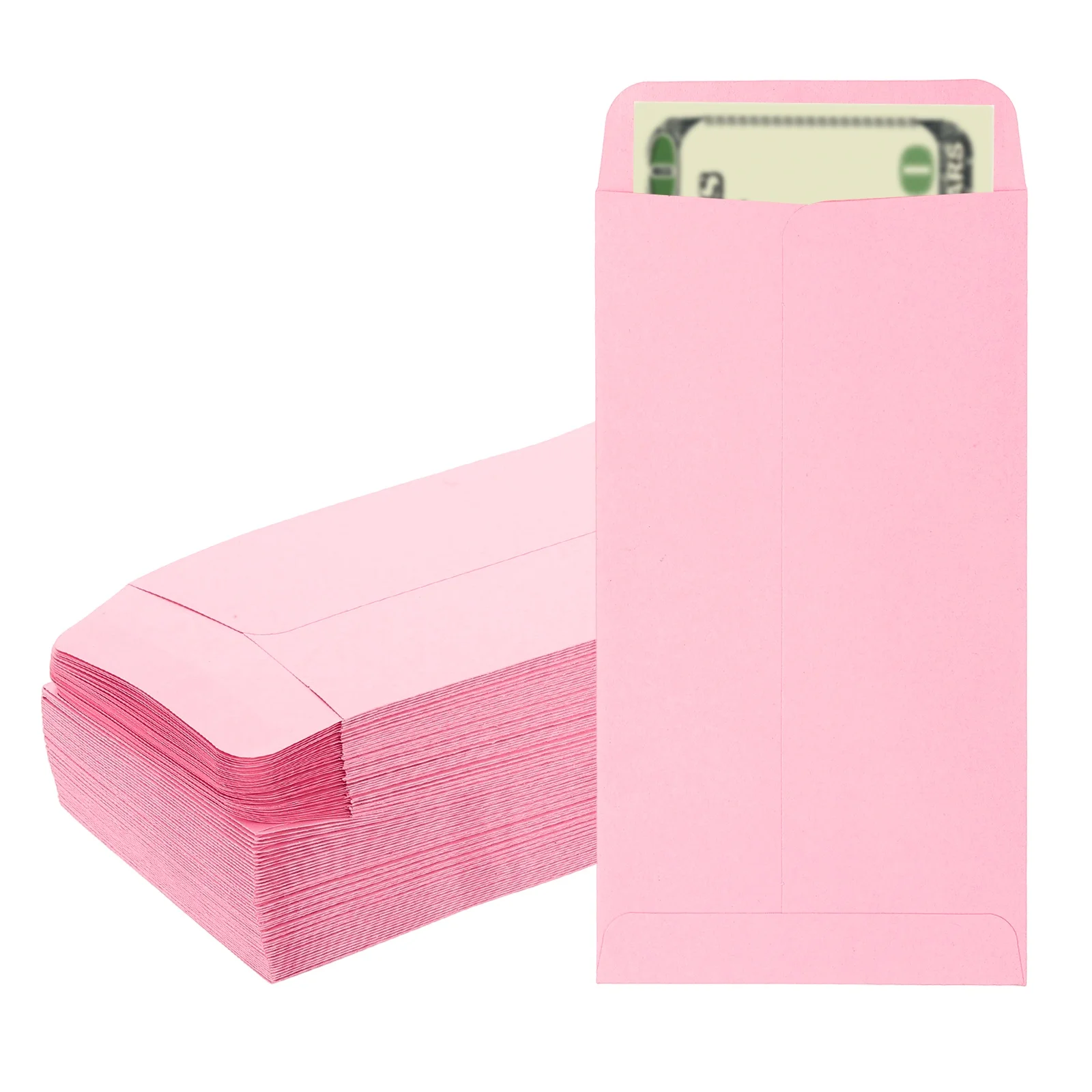 100Pcs 16.5x8.89cm Money Blank Paper Envelopes Gift Card Packaging Envelope Cash Envelopes Money Holder Bags for Checks Tickets