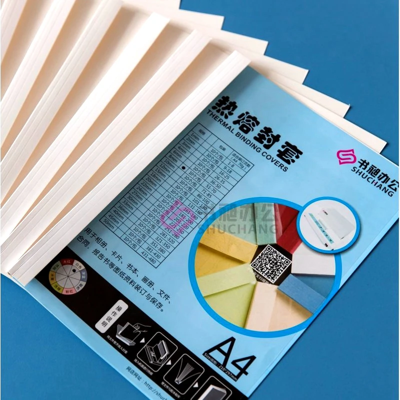 10PCS/LOT SC-50 Clear Face Thermal Binding Covers A4 Glue Binding Cover 50mm (430-480 sheets) Book Cover Office Binding Supplier