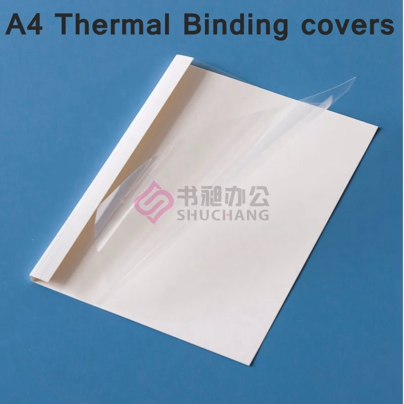 10PCS/LOT SC-50 Clear Face Thermal Binding Covers A4 Glue Binding Cover 50mm (430-480 sheets) Book Cover Office Binding Supplier