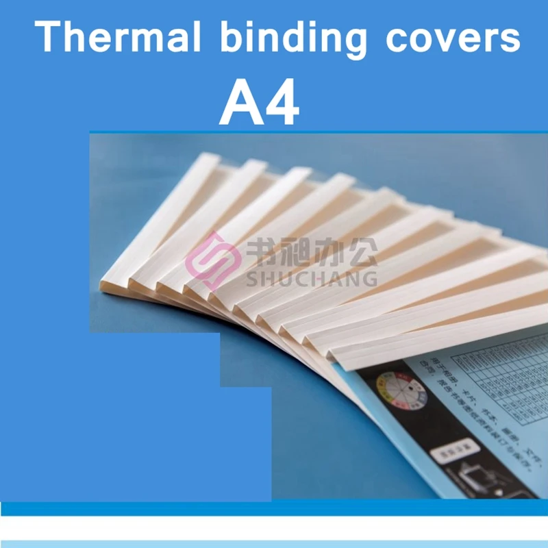 10PCS/LOT SC-50 Clear Face Thermal Binding Covers A4 Glue Binding Cover 50mm (430-480 sheets) Book Cover Office Binding Supplier