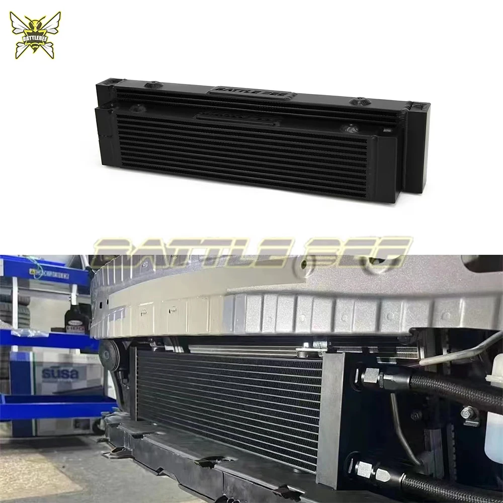 11Rows 14 Rows British Type Aluminum Radiator Car Gearbox Oil Cooler M22x1.5 Cooling Radiator Large Capacity Universal Cooler