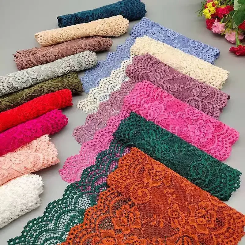 1/3Yard High Quality Ribbon Lace Trim Ribbon Flower Pattern Fabric Wholesale Diy Craft Fabric Lace Fabric for Dresses Materials