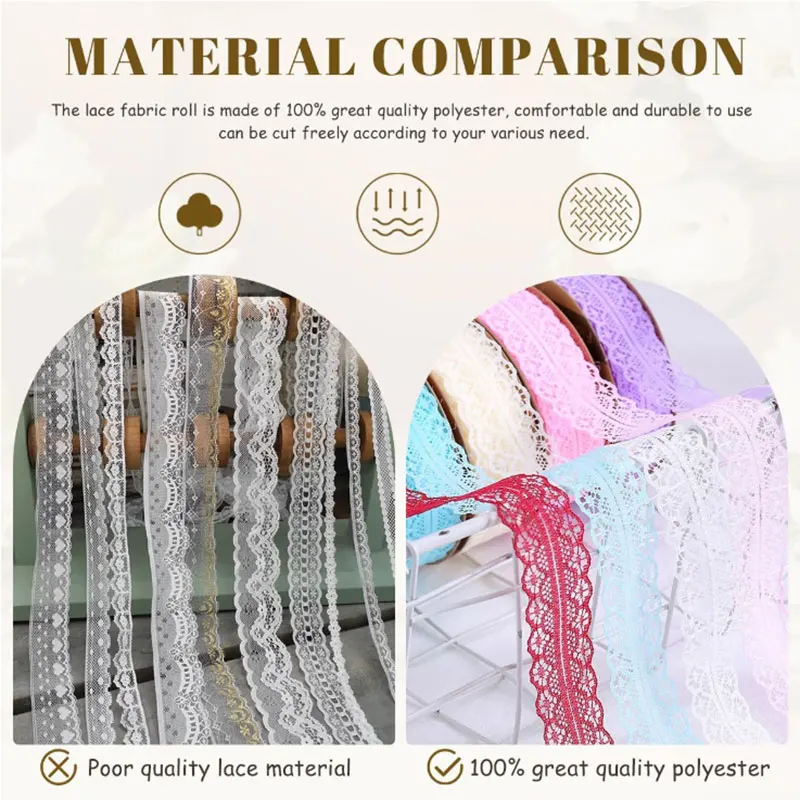 1/5/10 yards Lace ribbon 3cm Wide Vintage Pattern Ribbons DIY Apparel Sewing Fabric Gift Wrapping Party Decorations