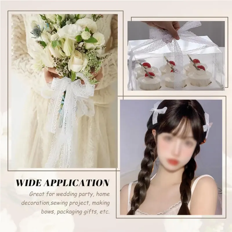 1/5/10 yards Lace ribbon 3cm Wide Vintage Pattern Ribbons DIY Apparel Sewing Fabric Gift Wrapping Party Decorations