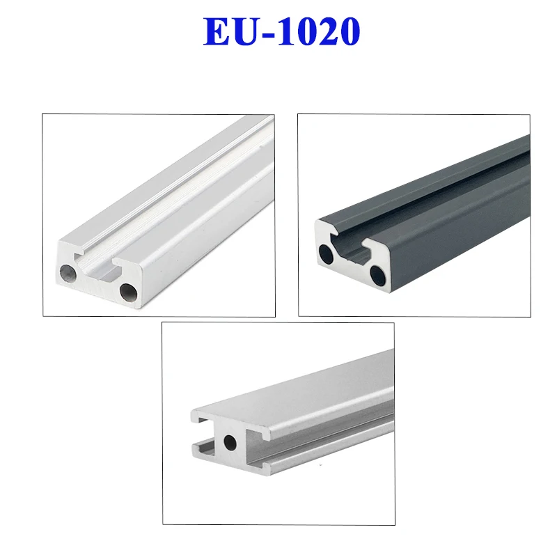 1PC 1020 Aluminum Profile 2010 Industrial Anodized Linear Guides 20*10 Extrusion Frame EU Standard Anodizing 1020H-3.2