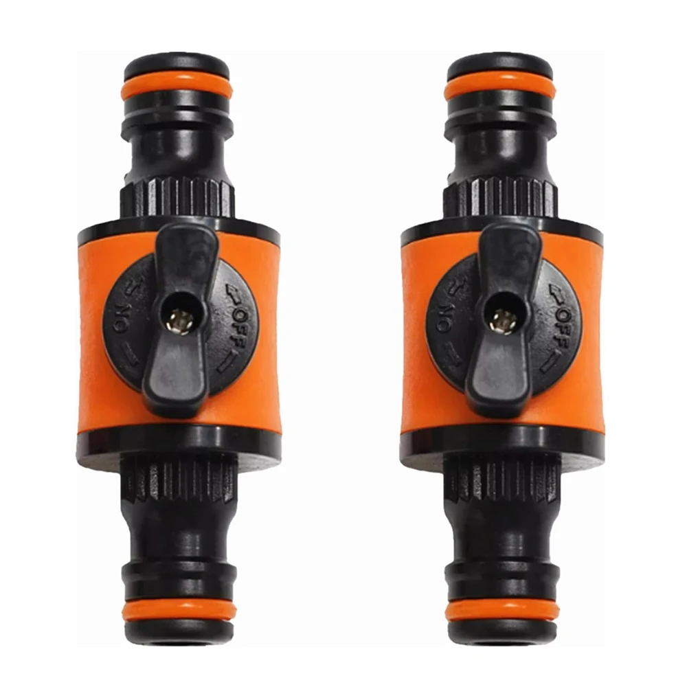 1PC/2PCS Garden Hose Pipe Tap Shut Off Valve Fitting Connector Pipe Coupler Stop Water Connection Repair Joint Irrigation System