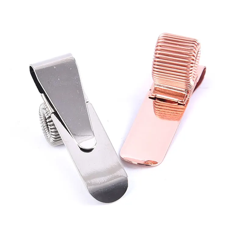 1Pcs Metal Spring Pen Holder Metal Pen Clips Elastic Loop Notebook Stationery